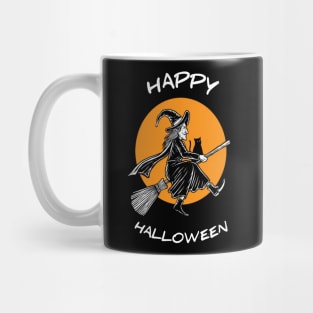 Illustration Flying Hallowen Mug